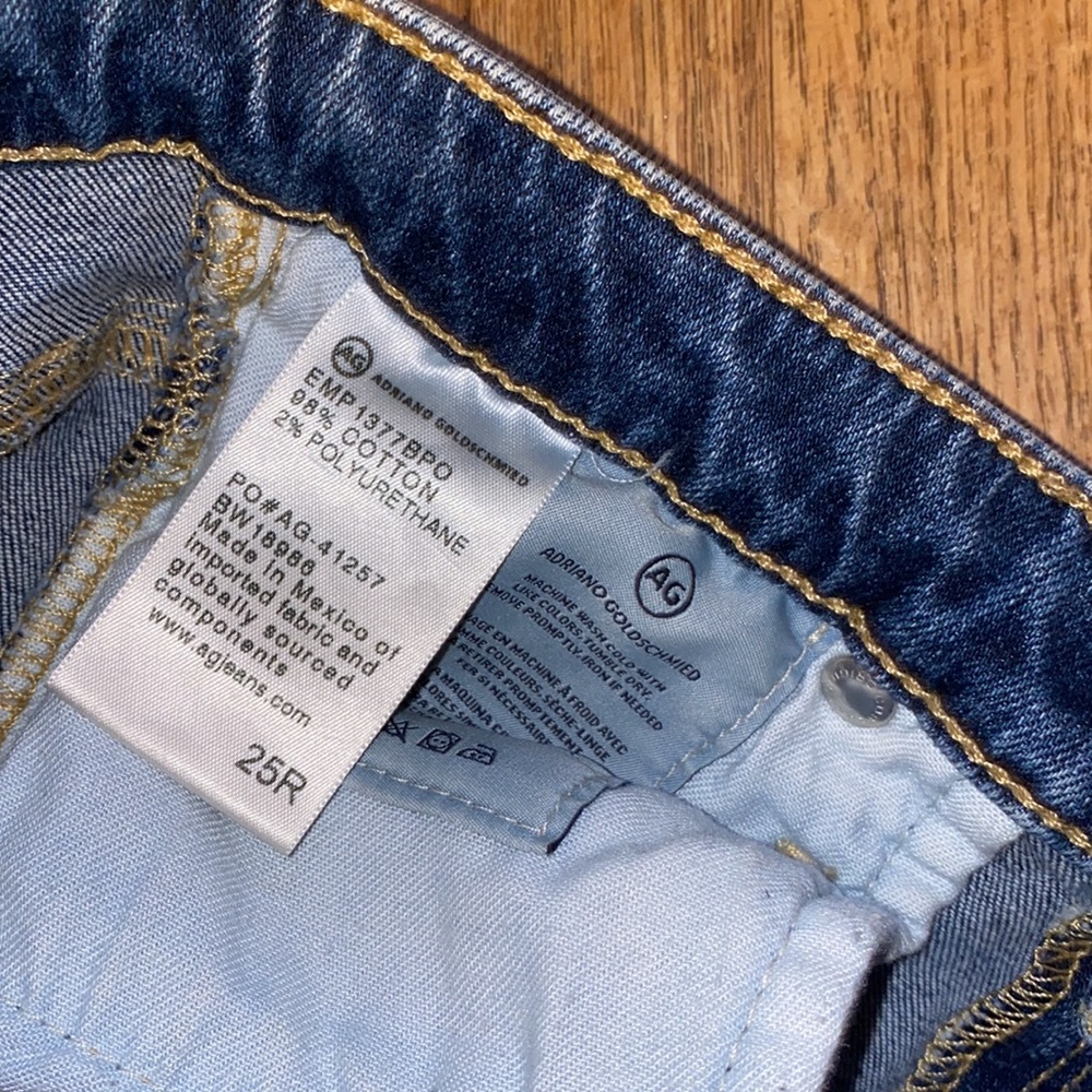 AG Size 25 Slim Straight Ankle Jeans - Picture 6 of 6